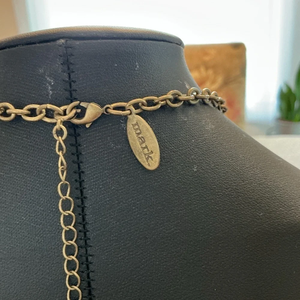 Mark by Avon Gold Tone Statement Necklace
